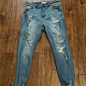 VGUC Distressed Blue Women's Jeans